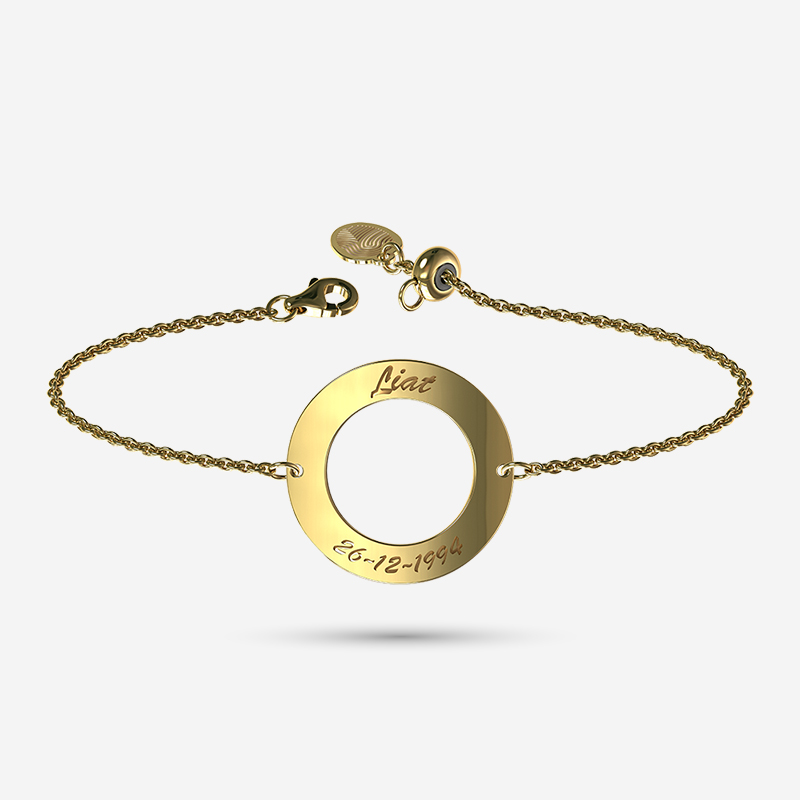 Gold Circle Bracelet