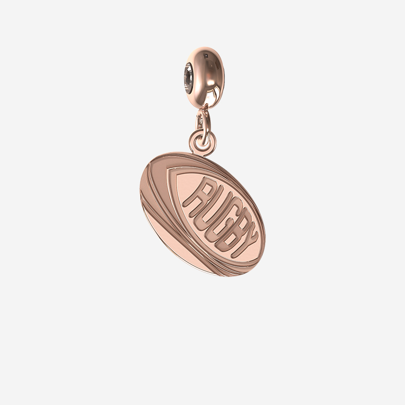 rugby ball charm