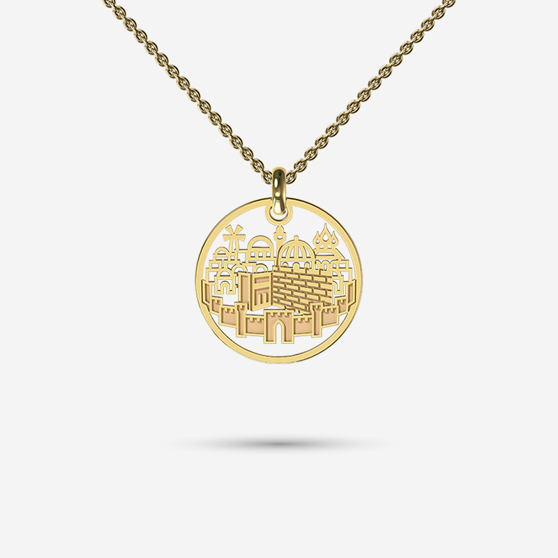 Michael Cohen Old City Pendant in Yellow gold