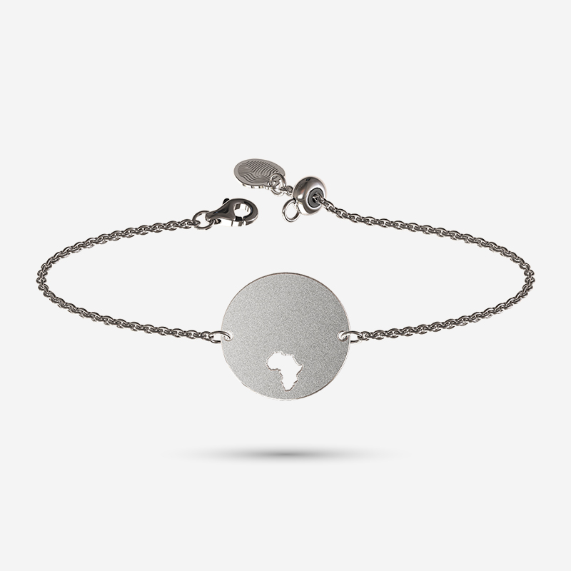 Silver Disc with choice of Motif Cut-out Bracelet