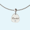 Personalised silver charm