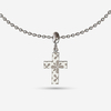 Collectable Charm necklace with cross in sterling silver