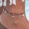 Pebble Charm with Birthstone on Ankle Cord By Memi Jewellery