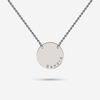 Solid Disc Necklace in Silver, Metal: Sterling Silver with Engraving