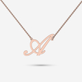 initial necklace in gold or silver