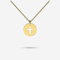 Cross Motif Necklace in yellow gold