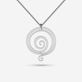 Silver Symbol of Gratitude Necklace by Memi Jewellery