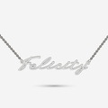 Sterling silver signature name necklace