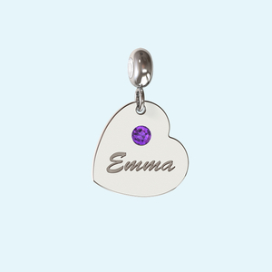 Engraved Heart Charm
