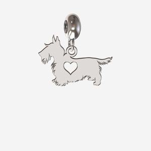 silver scotty dog charm
