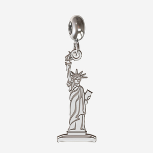 silver statue of liberty charm
