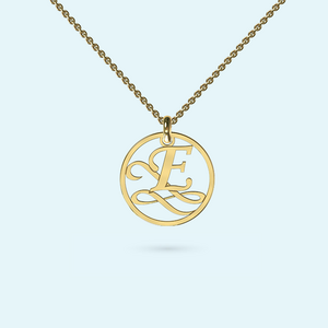 9kt Gold Initial Necklace