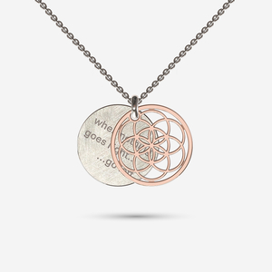 Gold Seed of Life Inside Story Necklace