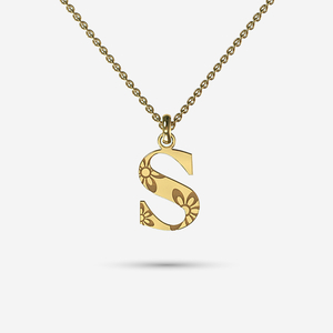 Wallpaper Initial Necklace