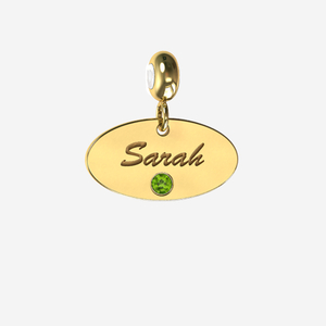 Personalised Oval Charm