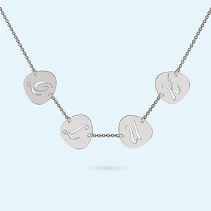 Pebble Initial necklace