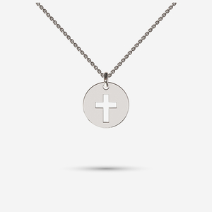 Cross Motif Necklace in Silver