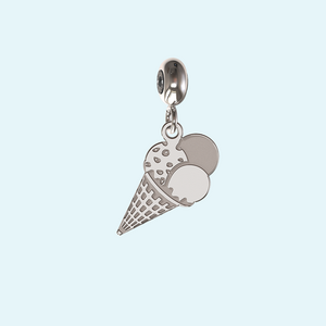 Sterling silver ice cream charm