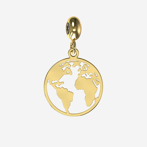 World Charm in gold