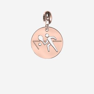 Tennis Charm in Silver