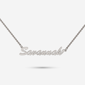 Classic name necklace in sterling silver