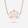 Rose Gold Crown Necklace