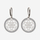 White Gold seed of life earrings surrounded by hand set natural diamonds