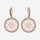 Rose Gold seed of life earrings surrounded by hand set natural diamonds
