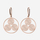 Rose gold cycle of life earrings