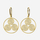 solid gold Wheel of life earrings