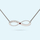 Silver Infinity Necklace with July birthstone