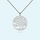 Sterling silver tree of life necklace personalised with a birthstone of your choice