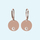 Engravable Moon & Star Cut Out Earrings in Rose Gold