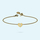 Gold Mini Shape bracelet with one heart
