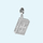 White Gold Holy Bible Charm by memi jewellery