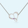 Infinity love necklace with February birthstone