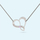 Infinity love necklace with June birthstone