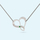 Infinity love necklace with May birthstone