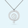 White Gold Symbol of Gratitude Necklace by Memi Jewellery