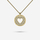 Gold Designer Hear necklace by Memi Jewellery