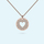 Rose Gold Designer Heart Necklace by Memi Jewellery