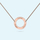 Circle Necklace in Rose Gold