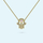 Diamond Hamsa Necklace With Birthstone Accent