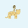 Leopard Charm in Gold by Memi Jewellery