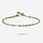 Solid Gold Paperclip Bracelet by Memi Jewellery