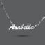 Sterling Silver 925 Name necklace on a paper clip chain